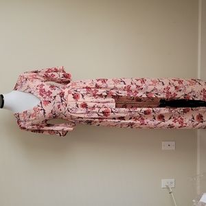 Valentine's Floral Maxi Romper